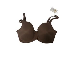 DELIMIRA Full Coverage‎ Comfort Bra Adjustable Straps Brown Size Unknown